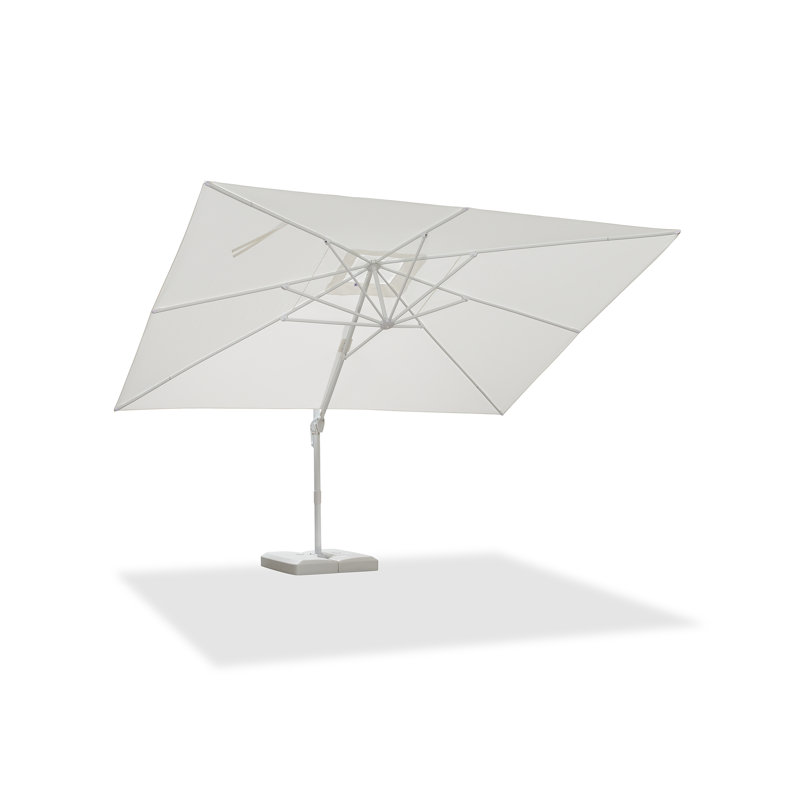 304cm X 396cm Rectangular Cantilever Parasol, White