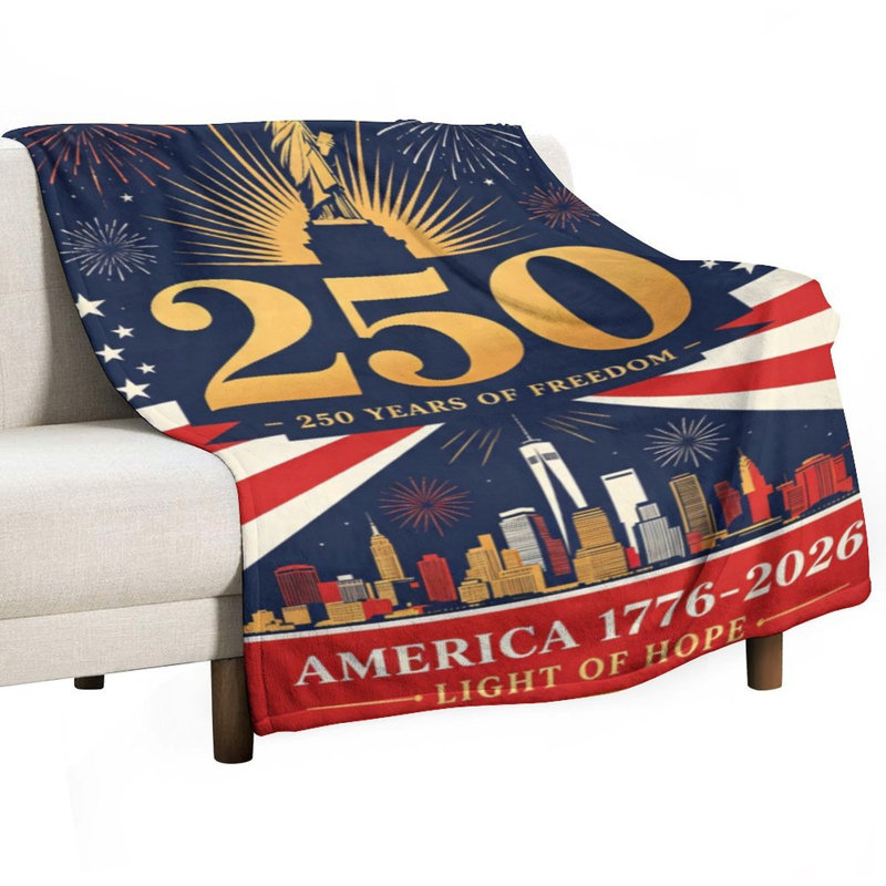 Statue de la Liberté (4) jeté en flanelle de luxe, couverture douce et douce pour le salon, 40 po x 50 po