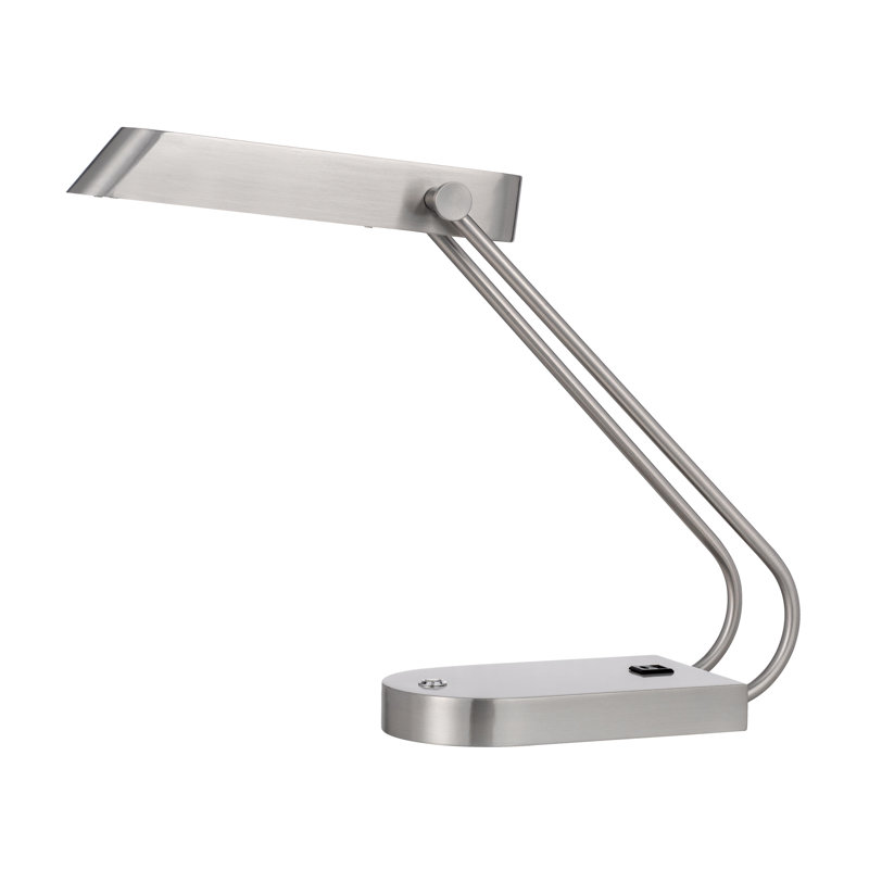 Lampe de bureau Vector avec ports USB, 37,5 cm de hauteur, éclairage DEL à intensité variable