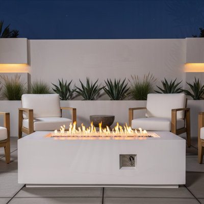 Table d'extérieur d'extérieur au propane 60 pouces, 60 000 BTU avec foyer imperméable
