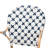 Botir Rattan Arm Chair in Blue/White/Brown