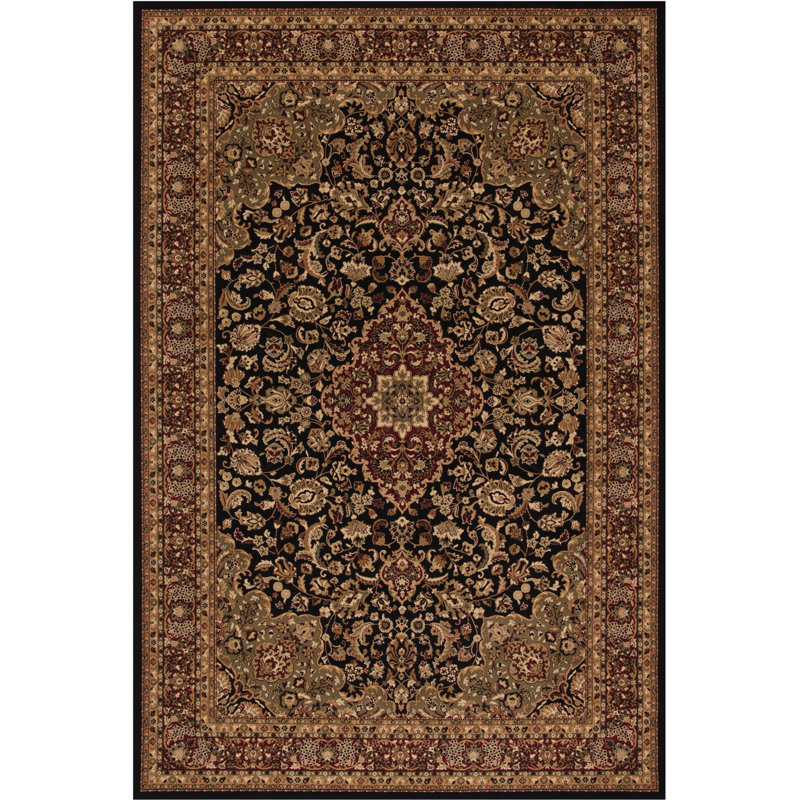 Tapis brun / brun clair Izaiah, Rectangle 7 pi 10 po x 11 pi 2 po
