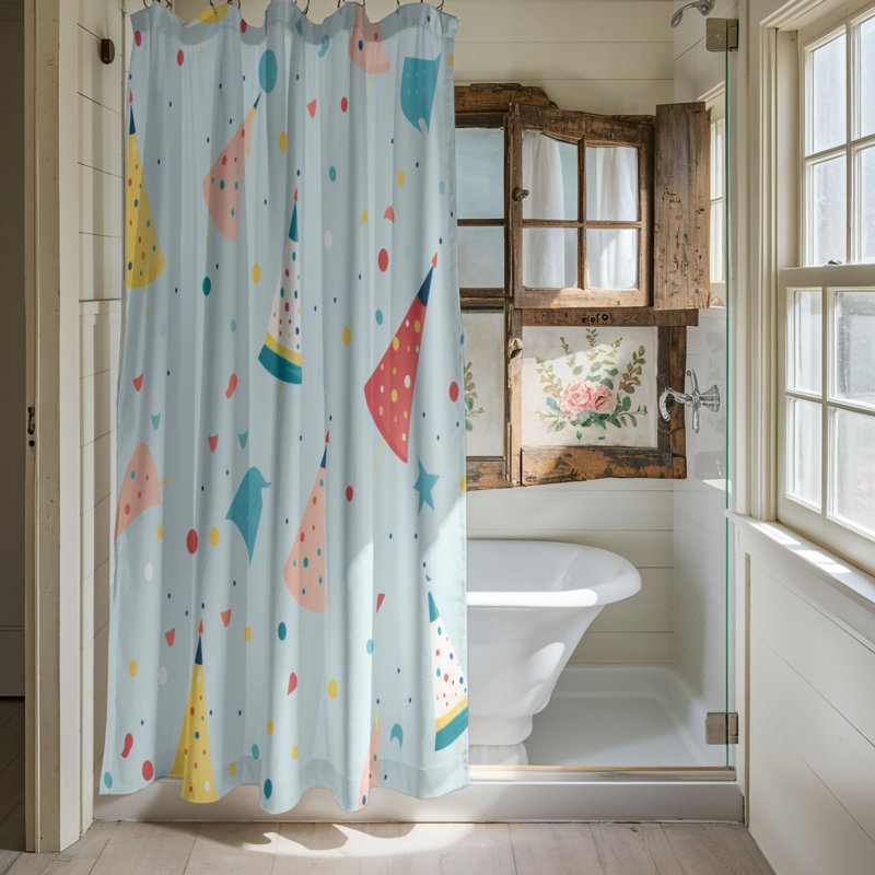Événement festif - Rideau de douche Premium, H 74 po x l 71 po