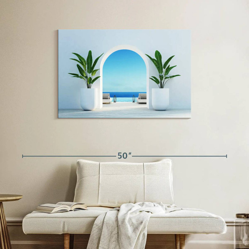 Santorini Lounge, H 26 po x l 39 po
