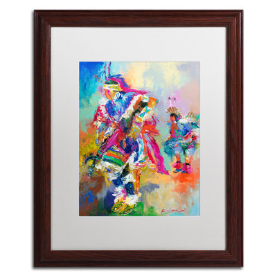 « pow wow », reproduction sur toile