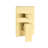 Golden Ceiling Mounted Shower With 10" Head & Handheld - Brass, Brings Natural Rainfall Touch, Self-Cleaning Nozzle, Suits To American Standard Pipe Connections In Gold Handheld, Provides Conforms-126673599