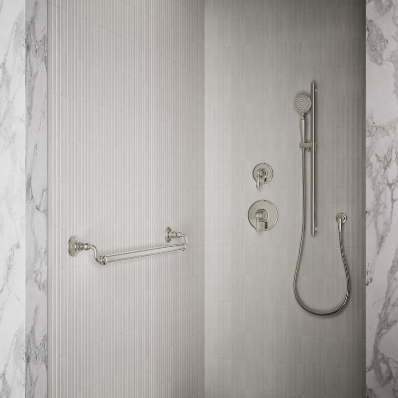 Barre d'appui Kohler Artifacts, Nickel poli, L 12 po