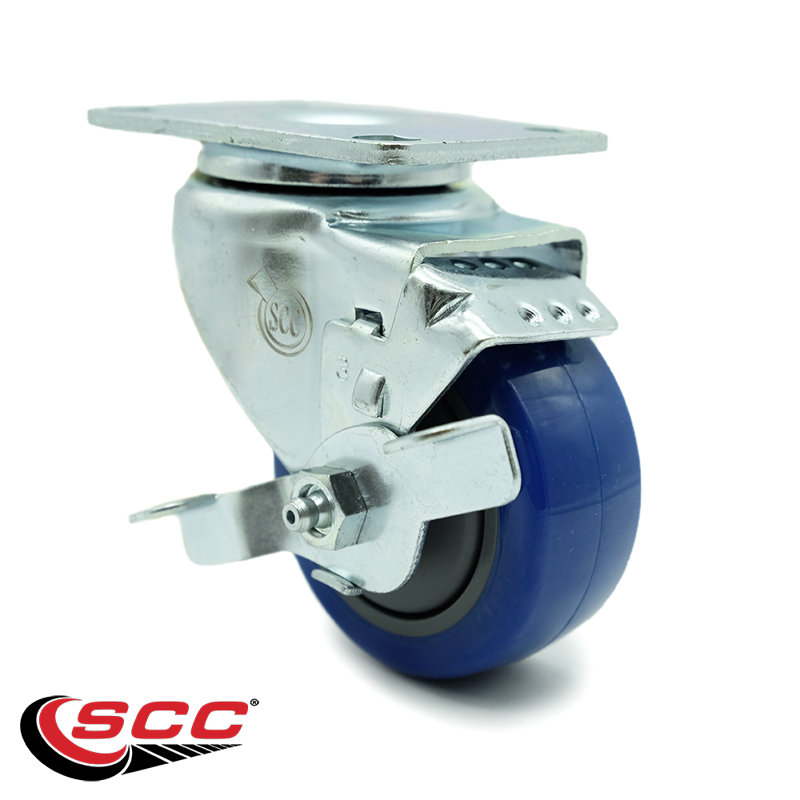 Polyurethane Caster, Blue