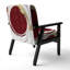 Fauteuil d'appoint rembourré «Giampaola - Gold Circle»-1485404631