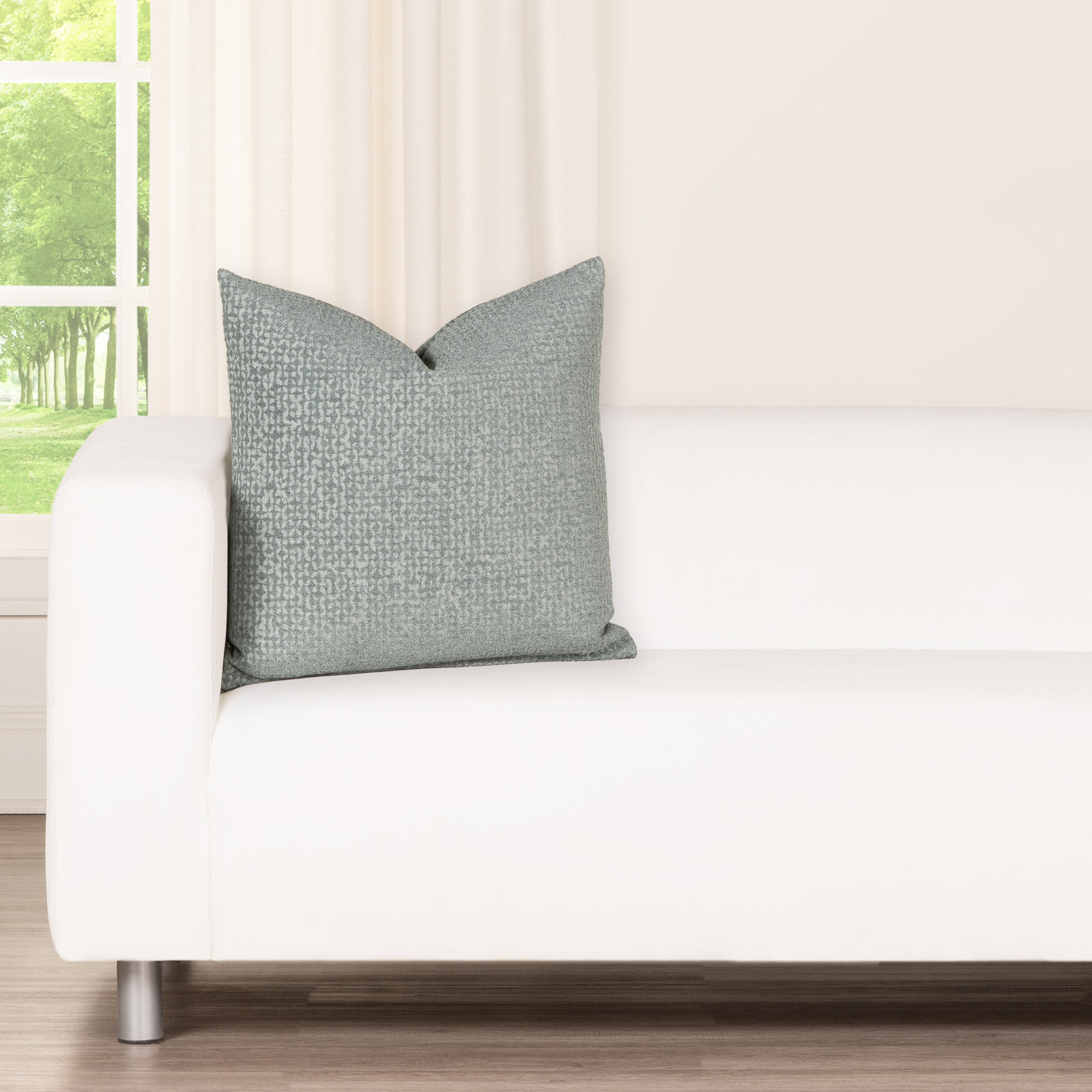 Terrace Accent Pillow, Blue, Polyester, Rectangular 14"H x 36"W