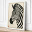 Zebra Study Japandi - Wrapped Canvas-319380668-319380658