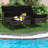 3 Pcs Patio Rattan Furniture Set 3-seat Sofa Cushioned Table Garden Black