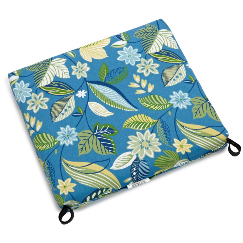 Outdoor 3'' Dining Chair Seat Cushion, Skyworks Carribean
