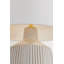 Très grande lampe de table en laiton vieilli et céramique Coccon par Cortney Bishop