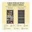 Garde-manger autoportant gris avec tablettes réglables pour un rangement personnalisé
