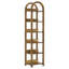 Storage Rack,6-Tier Bookshelf,Slim Arched Bookcase