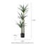 Faux arbre 51 'en faux tequila en pot