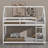  Heddo Twin Over Twin House Floor Bunk Bed Frame-988197641