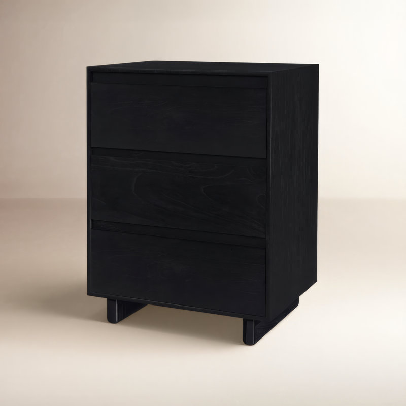 Soleil 3 - Drawer Nightstand, Black