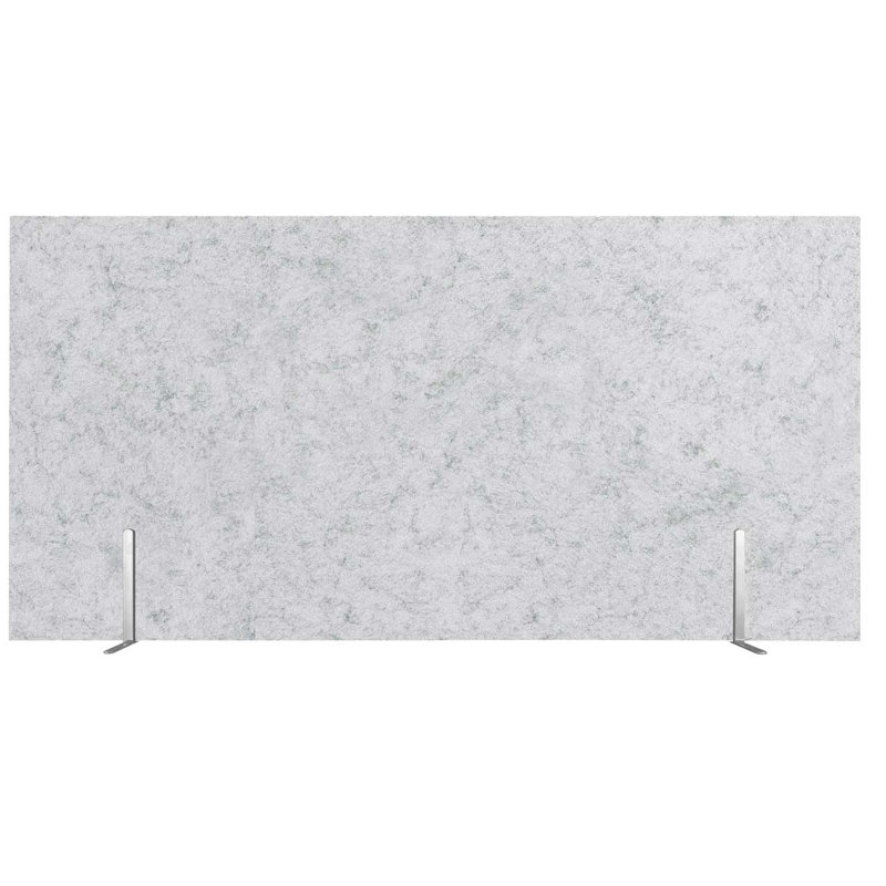 Panneaux d'intimité de bureau SoundSorb, H 24 po x L 48 po, Gris marbre