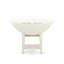 Ensemble de salle à manger 5 pièces composé d'une table de cuisine ronde avec Dropleaf et tablettes et 4 chaises-2001258642