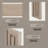 59" Oak Veneer Console Table with Unique Side Designs for Entryway, Hallway & Living Room-1455554768