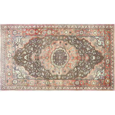 One-of-a-Kind 5'4" X 9'4" 1960s Wool Area Rug in