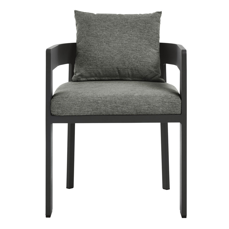 Chaise de patio en aluminium Tahoe, Gris