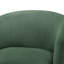 Fauteuil demi-tonneau pivotant vert