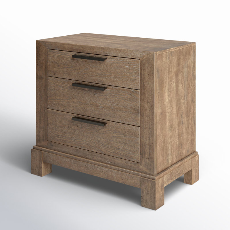 Kaziyah 30'' W Solid Wood Nightstand