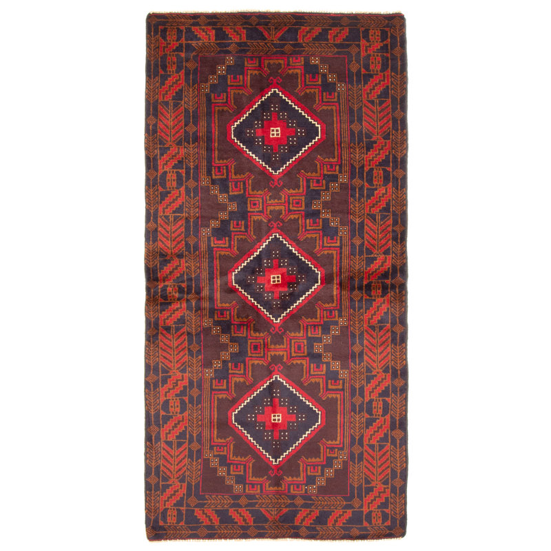Rizbaft Brown Rug 3'3" x 6'10"