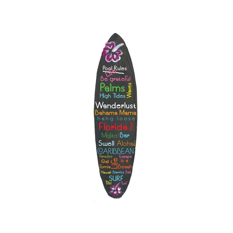 Planche de surf philosophie - Enjoy Life, Travel And Surf IV par Markus & Martina Bleichner - Toile tendue avec châssis sur toile