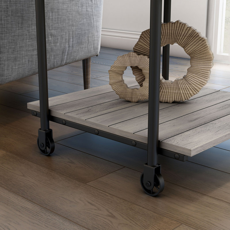 Beaucaire Coffee Table Set, Natural Wood, 3 Pieces: Console Table, End Table, Coffee Table