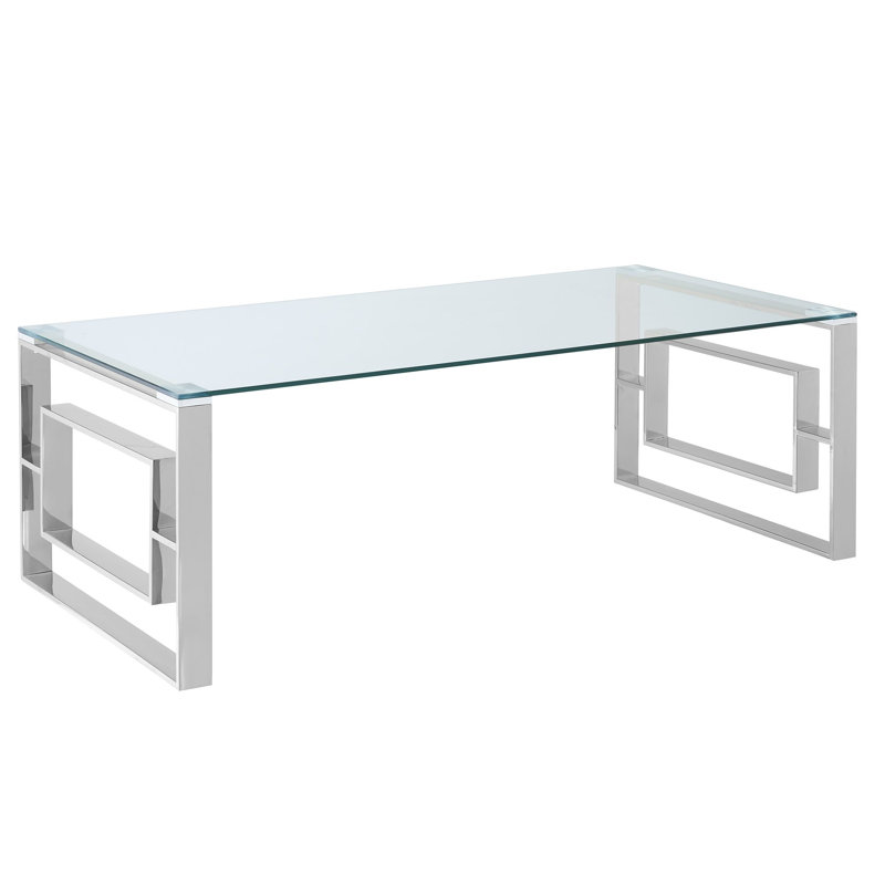 Table basse Andrew en argent, Argent argent