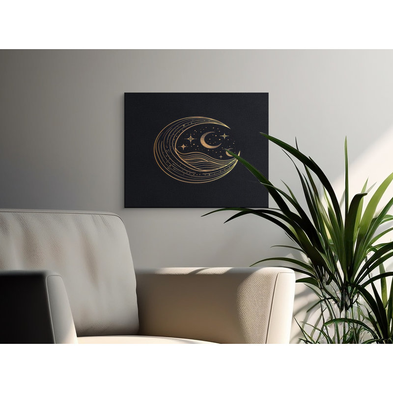 Salyer 1 Piece Wrapped Canvas Wall Art Set, 20x10