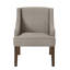 Fauteuil d'appoint moderne rembourré avec pieds en bois-129543148