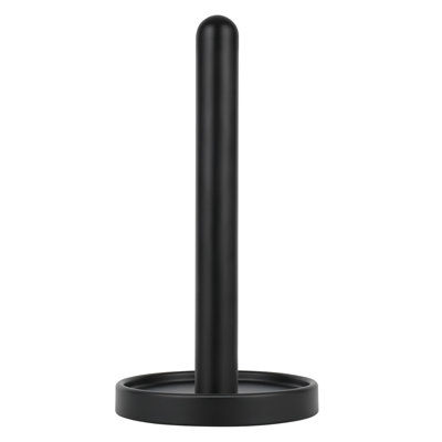Ivilon Countertop Paper Towel Holder - Steady and Easy Tear - Fits All Paper Towel Rolls - Black