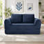 Canapé-lit pliant convertible 2-en-1, canapé-lit en velours côtelé moderne avec 2 * oreillers, causeuse modulaire rembourrée avec lit escamotable Futon-1025101859-1025101870