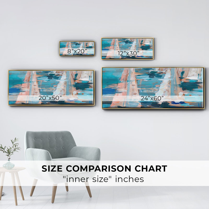 Pop Regatta I- Framed Canvas