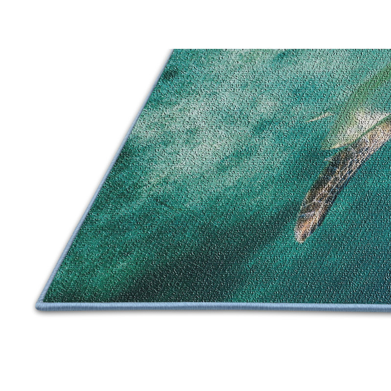 Tapis de la surface bleu tortue, Rectangle 2 pi x 4 pi