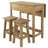 Loveday 2 - Person Pine Solid Wood Top Four Leg Dining Set-795641273-795641279-795641278