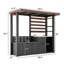 Pavillon de jardin de qualité supérieure pour barbecue | Acier galvanisé robuste, station de barbecue intégrée et rangement intégré-131076808