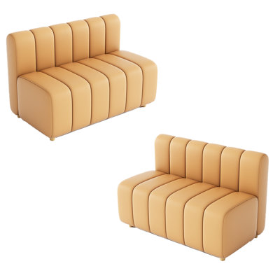 Pushti 47 " Faux Leather Loveseat