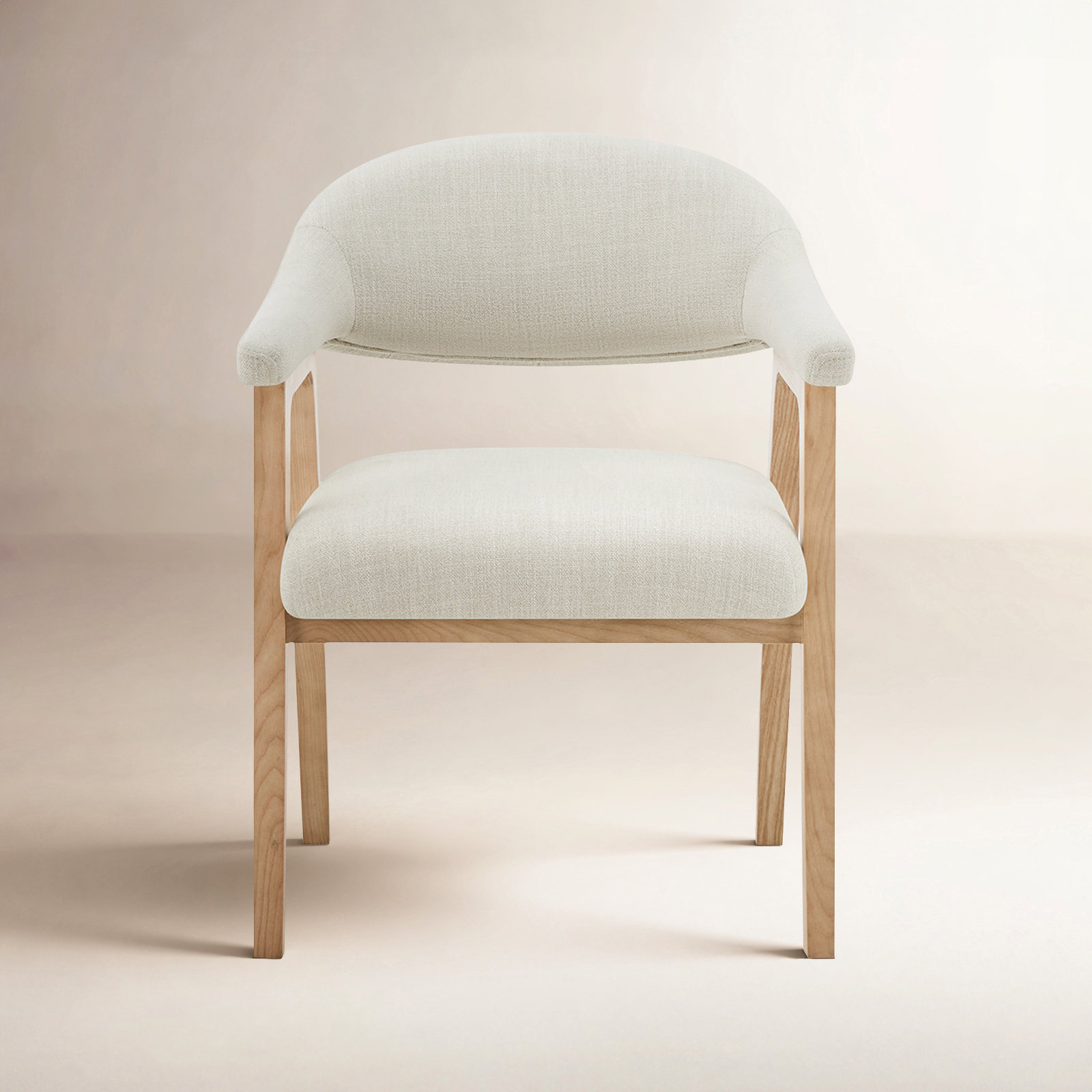 Efren Dining Armchair, Effie Linen Performance Linen
