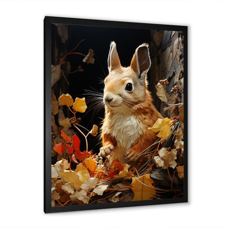 «Brown Squirrel Squirrels Sanctuary An», reproduction d'art sur toile, animaux, H 40 po x l 30 po x P 1,5 po