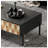 Rectangular solid wood coffee table