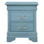 Table de chevet compacte sarcelle traditionnelle-1633236031
