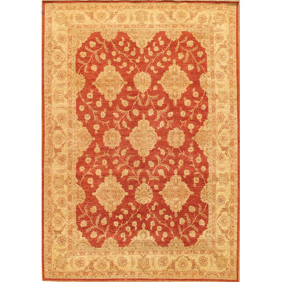 Tapis rouille / beige noué à la main Denver
