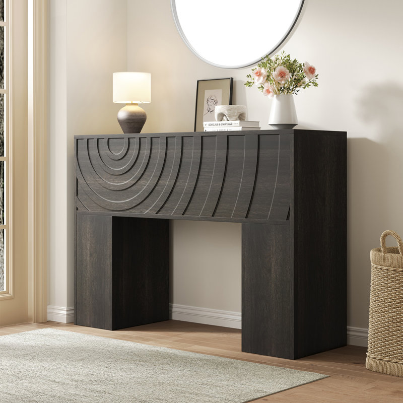 Console en bois Vividwood, Noir