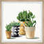 Terracotta Pots - Single Picture Frame Painting-1976100716